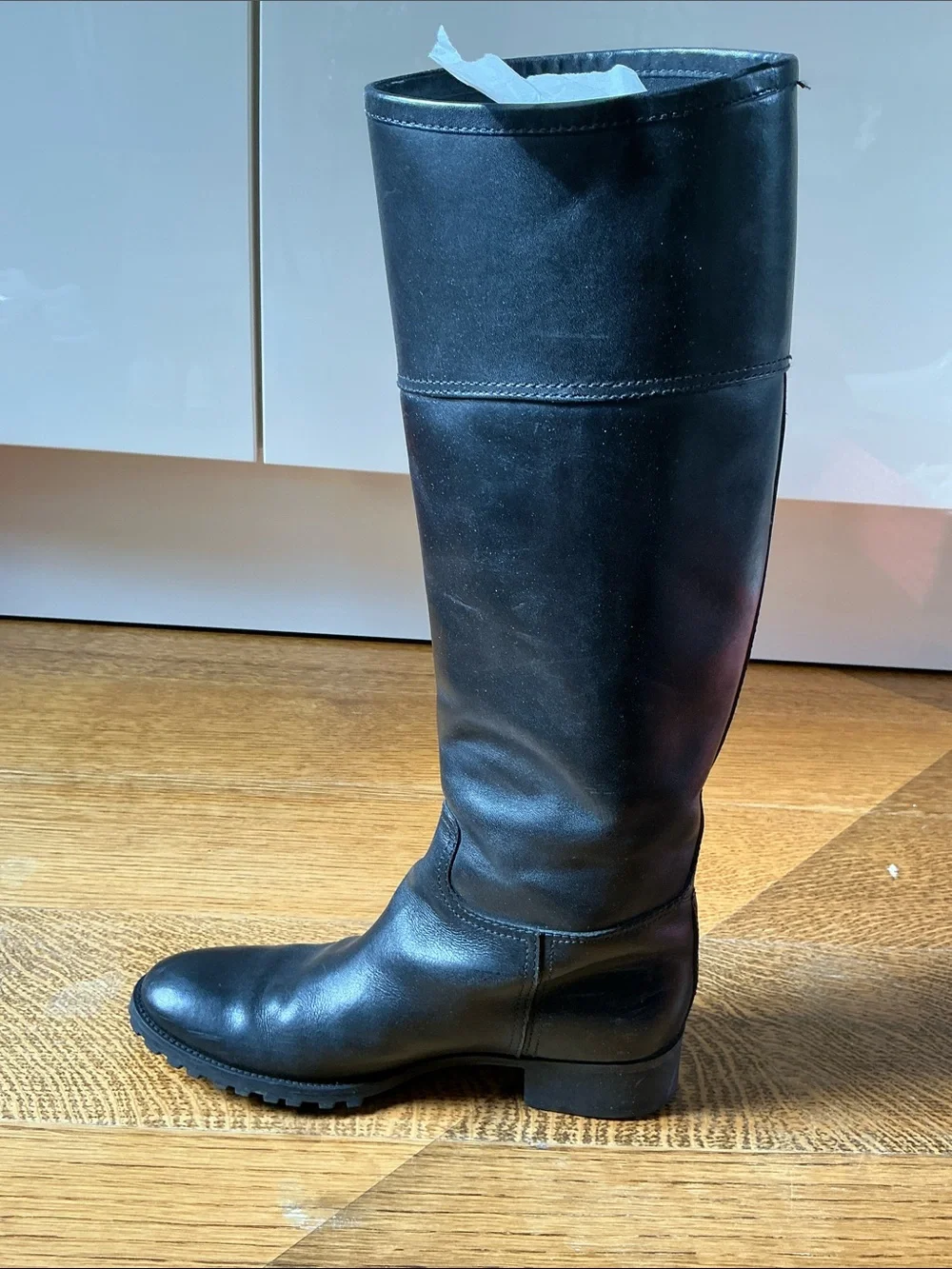 Tory Burch Black Knee-High Leather Jackson Boot